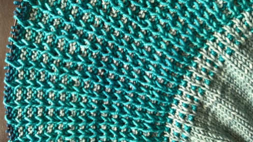 Second section of colourwork
